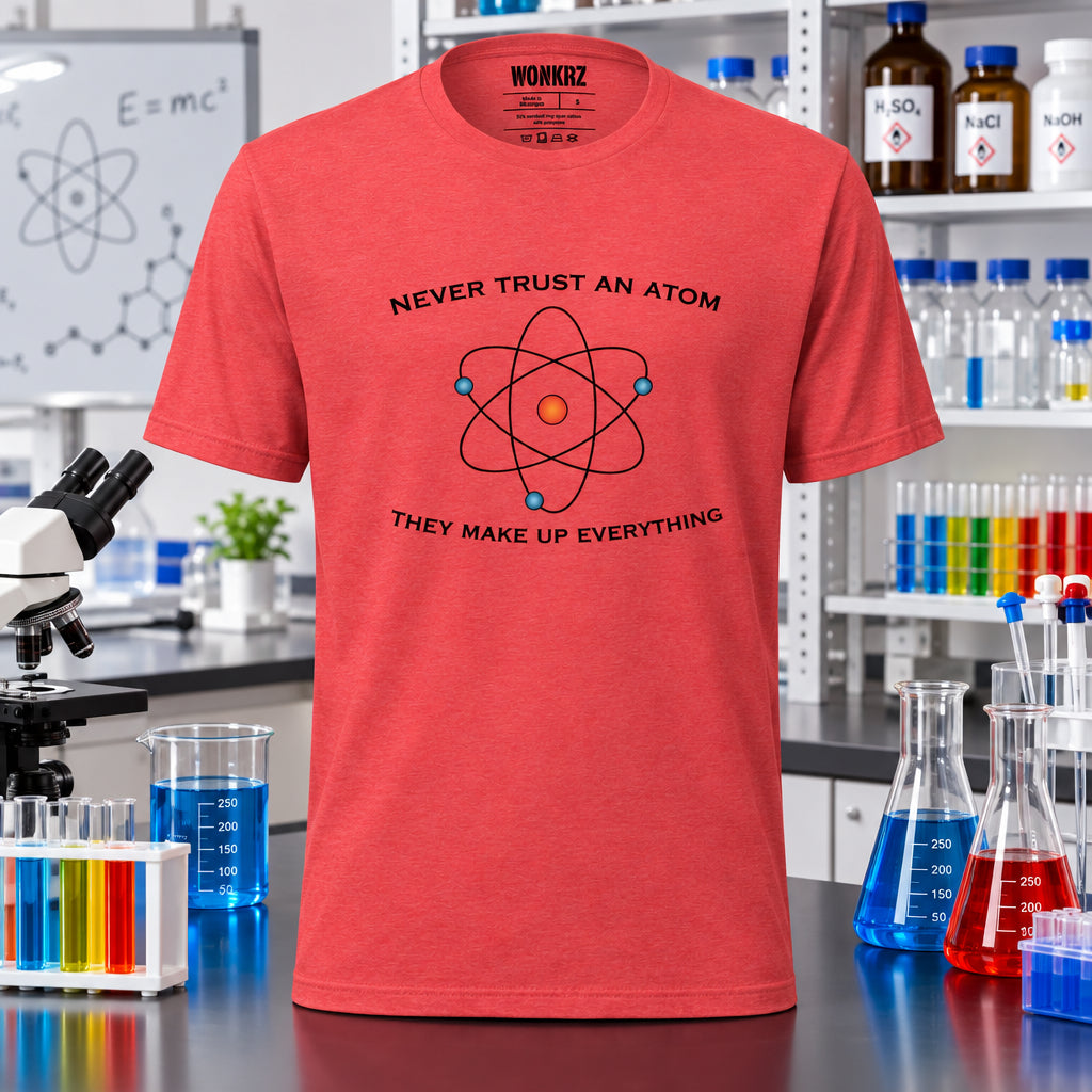 Never trust an atom - Unisex t-shirt